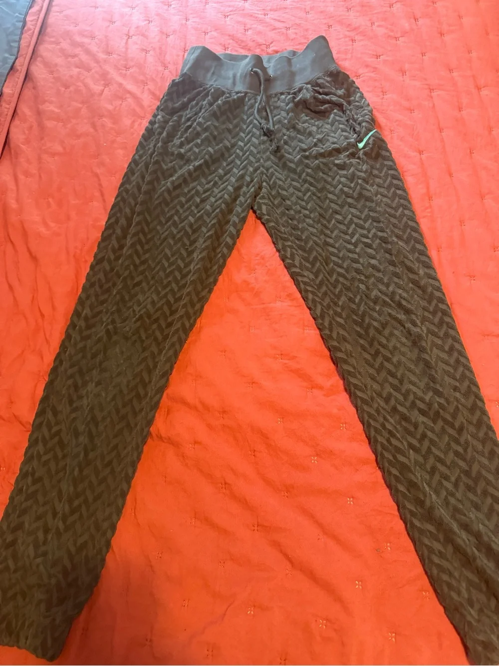 Nike Women's Dark Olive Chevron Jogger Pants
